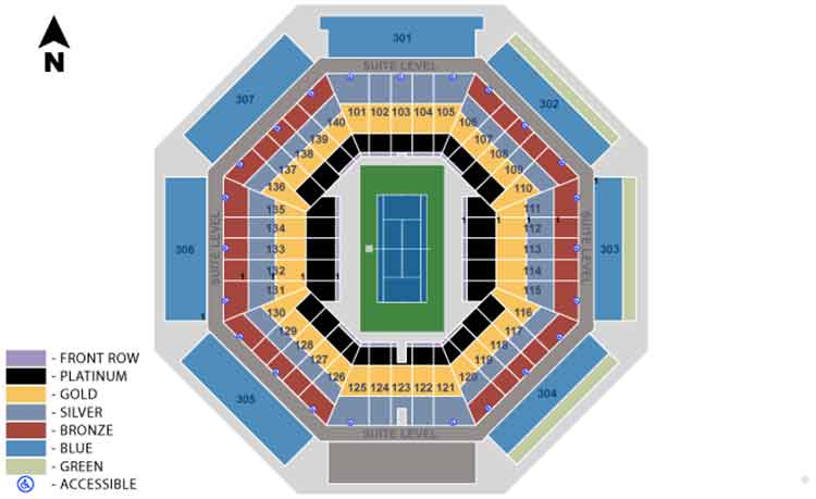 Rogers Cup Centre Court Seating Guide